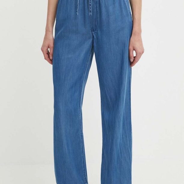 Pepe Jeans pantaloni LOOSE ST PANTS UHW TENCEL femei