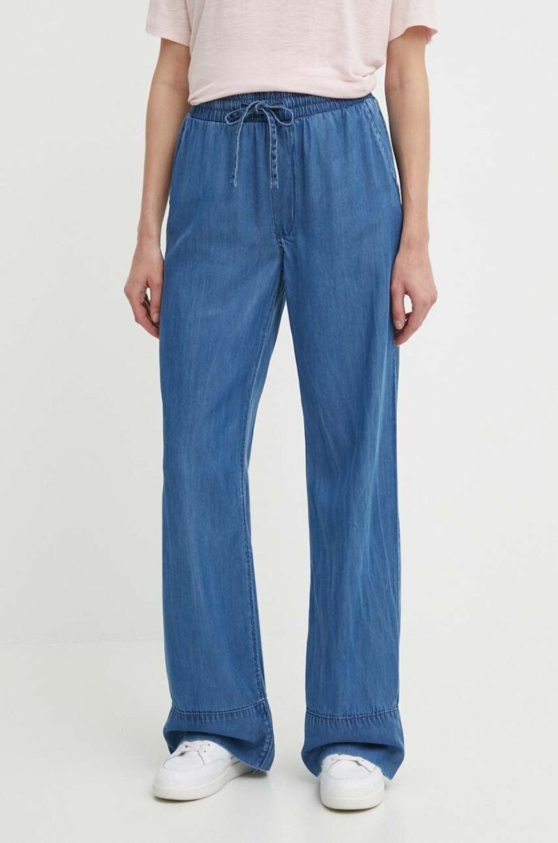 Pepe Jeans pantaloni LOOSE ST PANTS UHW TENCEL femei