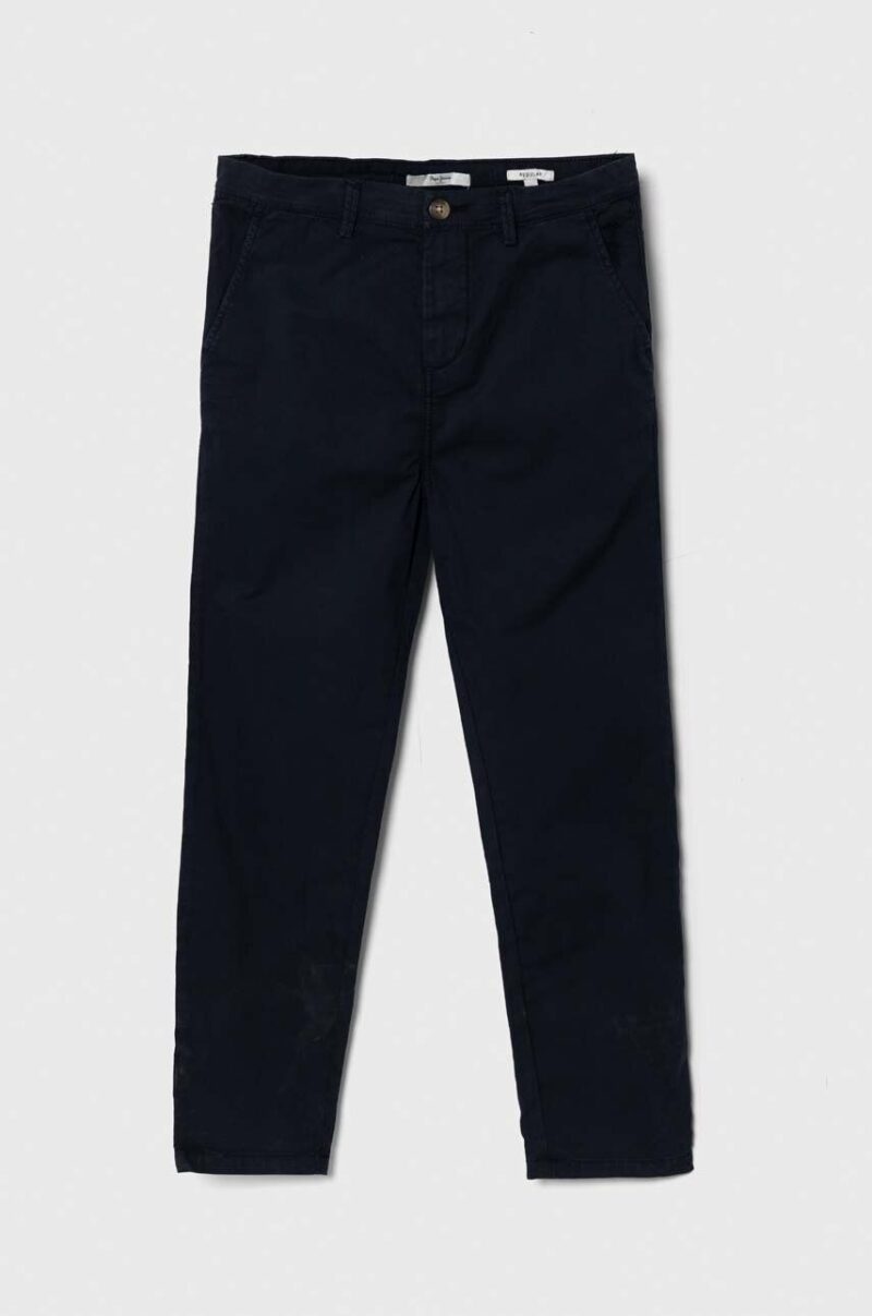 Pepe Jeans pantaloni copii THEODORE culoarea albastru marin