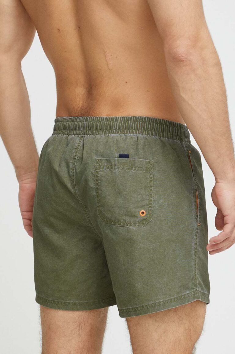 Pepe Jeans pantaloni scurti de baie Fletcher culoarea verde preţ