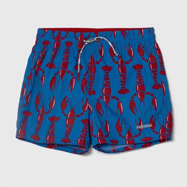 Pepe Jeans pantaloni scurti de baie copii LOBSTER SWIMSHORT culoarea rosu