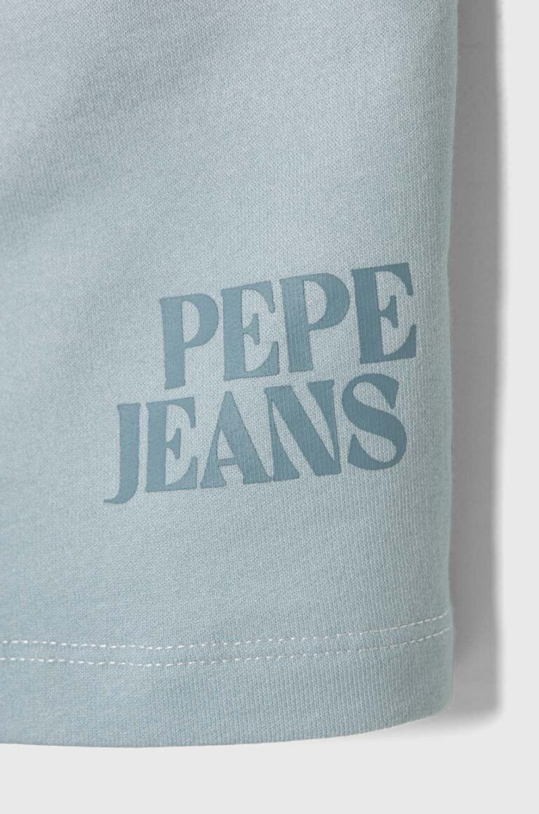 Pepe Jeans pantaloni scurți din bumbac pentru copii TELIO talie reglabila preţ