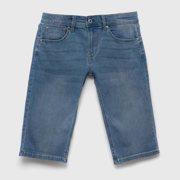 Pepe Jeans pantaloni scurti din denim pentru copii PJL BJ Denim talie reglabila