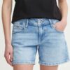 Pepe Jeans pantaloni scurti jeans RELAXED SHORT MW femei