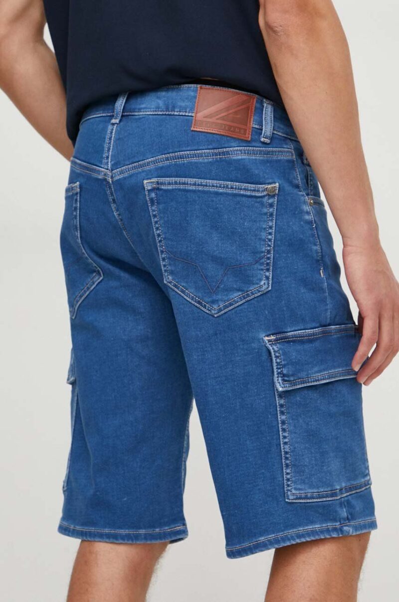 Pepe Jeans pantaloni scurti jeans barbati preţ