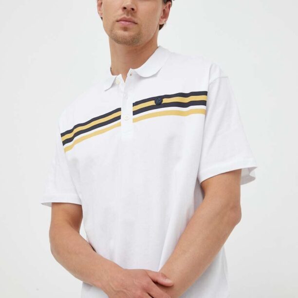 Pepe Jeans polo de bumbac culoarea alb