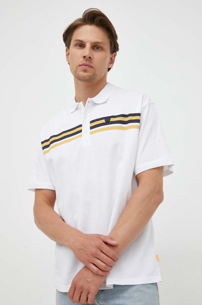 Pepe Jeans polo de bumbac culoarea alb