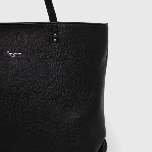 Pepe Jeans poseta culoarea negru preţ