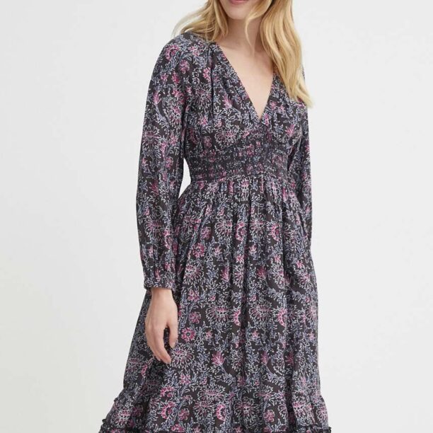 Pepe Jeans rochie DIVINIA culoarea gri