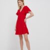 Pepe Jeans rochie Iria culoarea rosu