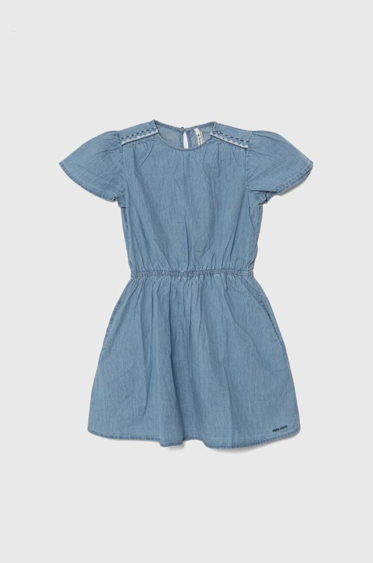 Pepe Jeans rochie din denim pentru copii QUINCY mini