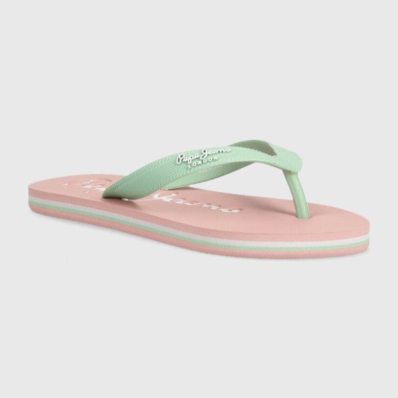 Pepe Jeans slapi copii BAY BEACH BRAND G culoarea roz