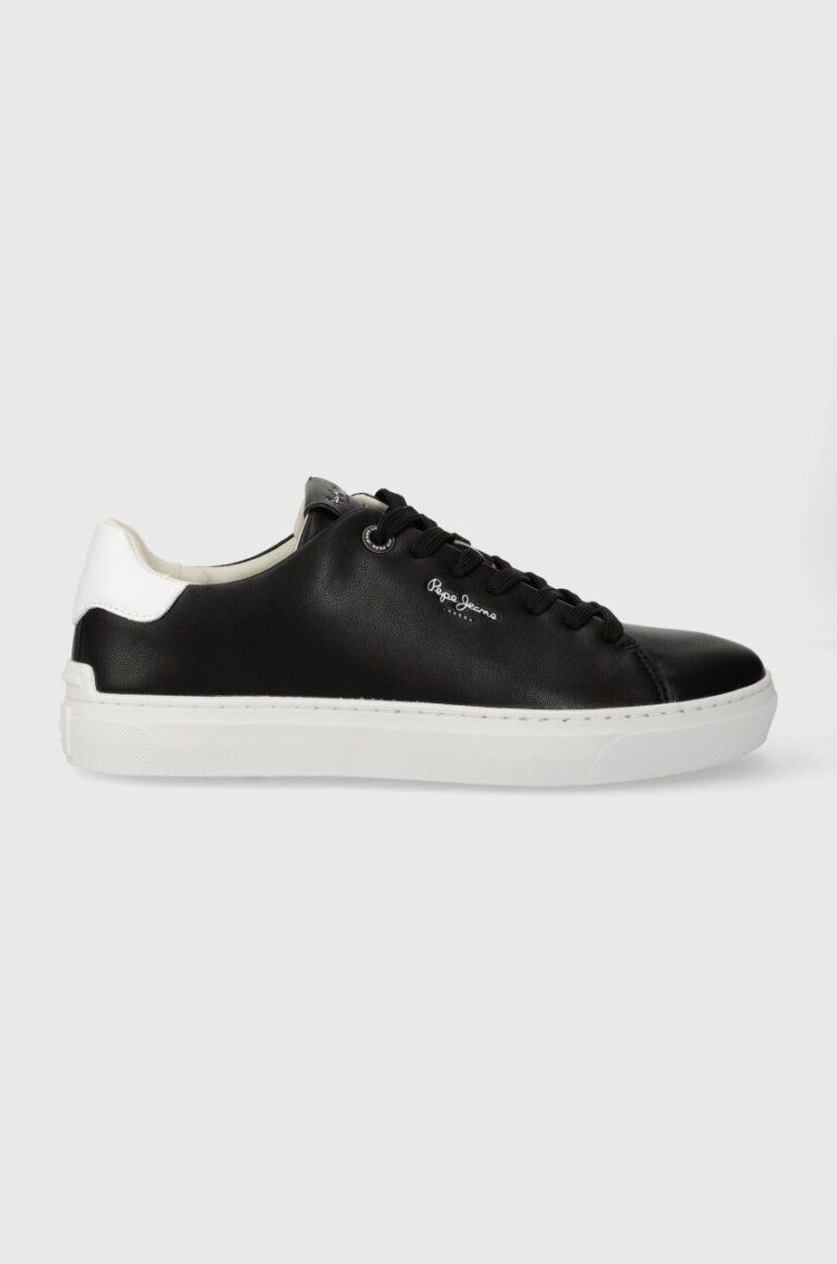 Pepe Jeans sneakers din piele PMS00007 culoarea negru