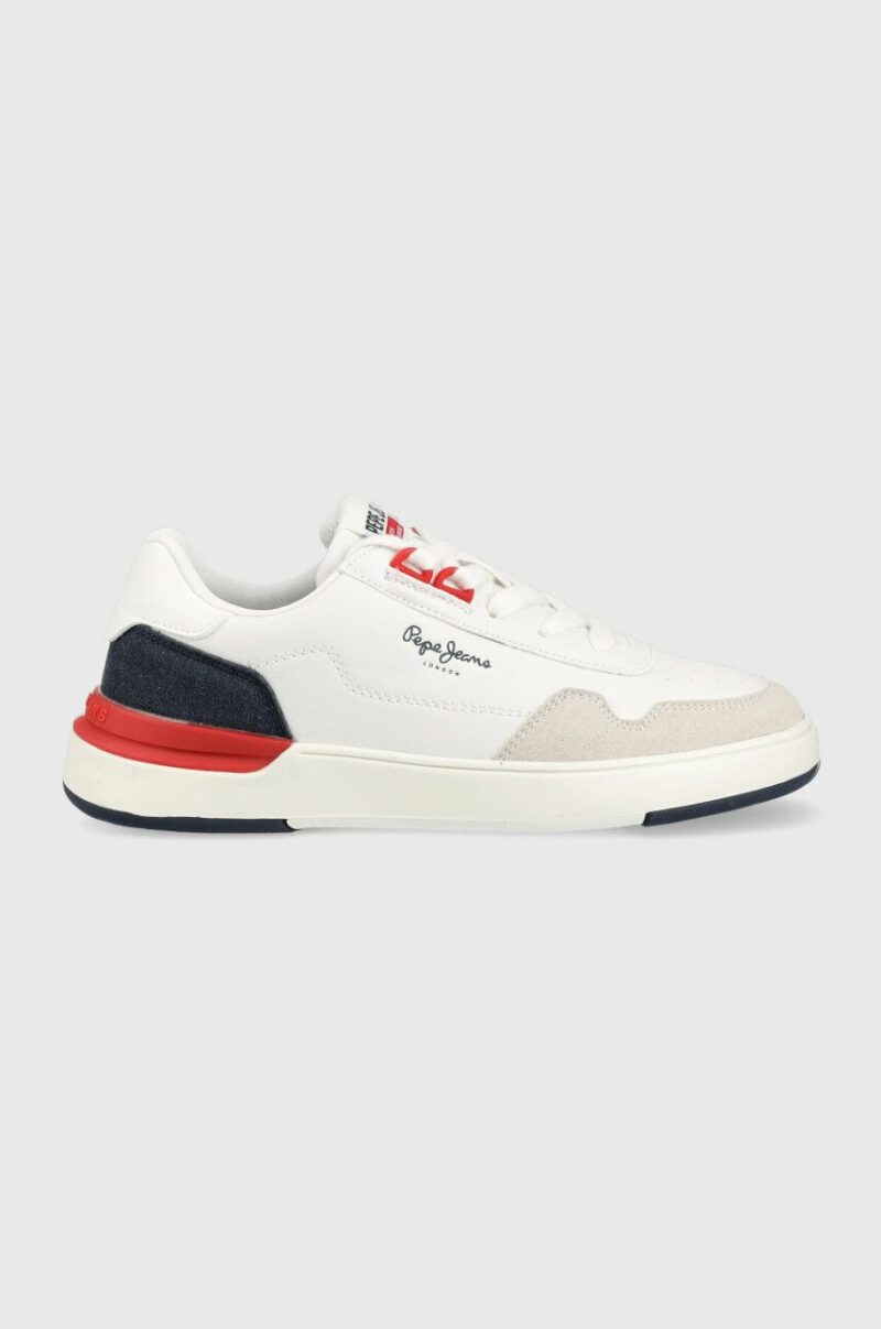 Pepe Jeans sneakers pentru copii Baxter Boy Basket culoarea alb