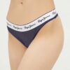 Pepe Jeans tanga Mesh culoarea albastru marin