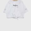 Pepe Jeans tricou de bumbac pentru copii Garland culoarea alb