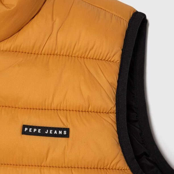 Pepe Jeans vesta copii Outerw Gilet culoarea portocaliu preţ