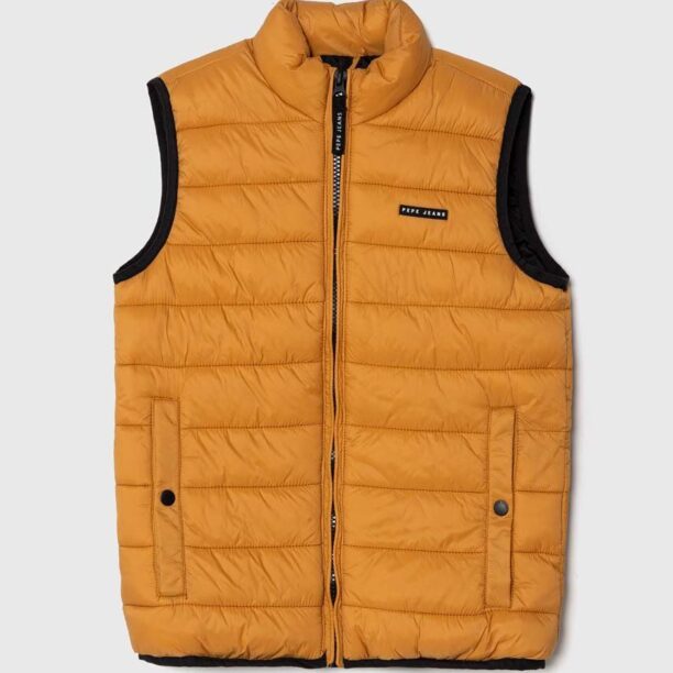 Pepe Jeans vesta copii Outerw Gilet culoarea portocaliu