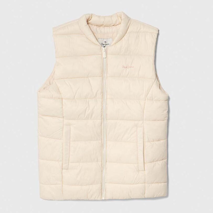 Pepe Jeans vesta copii culoarea bej