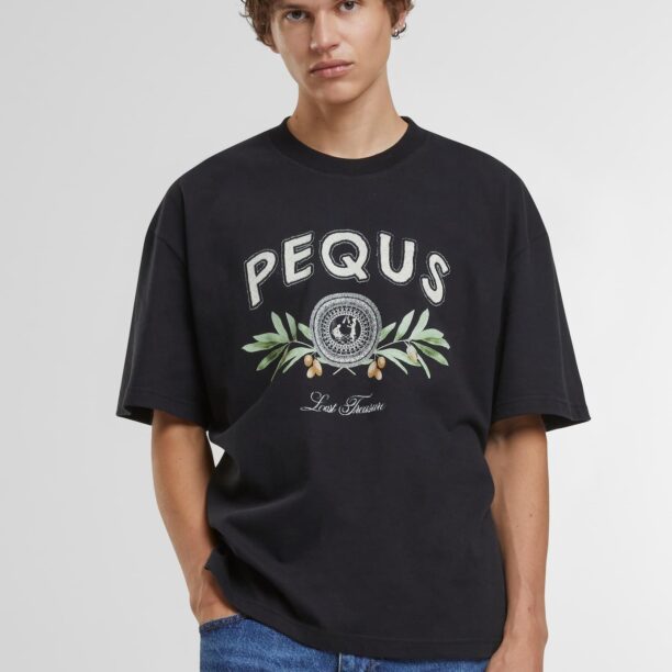 Preţ Pequs Tricou  oliv / negru / alb