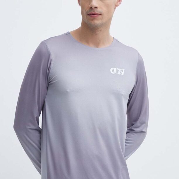 Picture longsleeve sport Osborn Printed culoarea violet