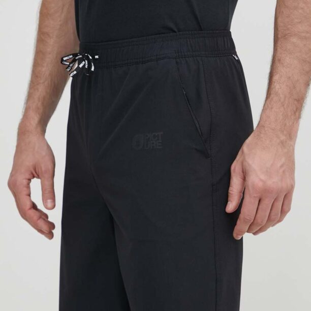 Picture pantaloni scurți outdoor Lenu Stretch culoarea negru