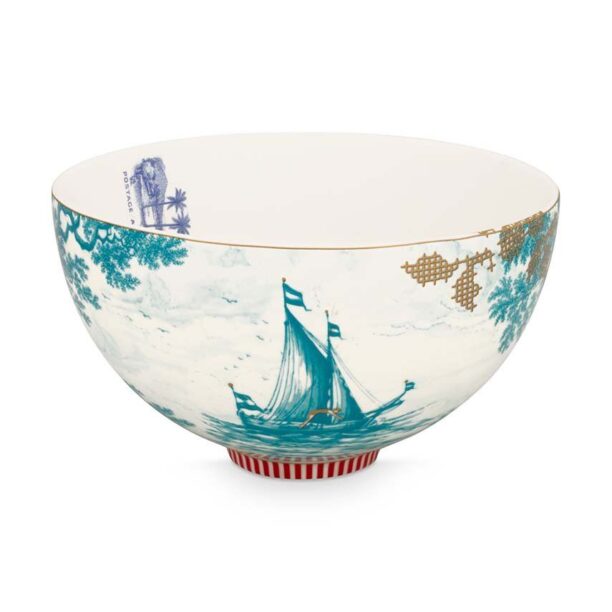 Pip Studio castron Heritage Boat Aqua