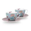 Pip Studio set de cești și farfurioare Flower Festival 2-pack