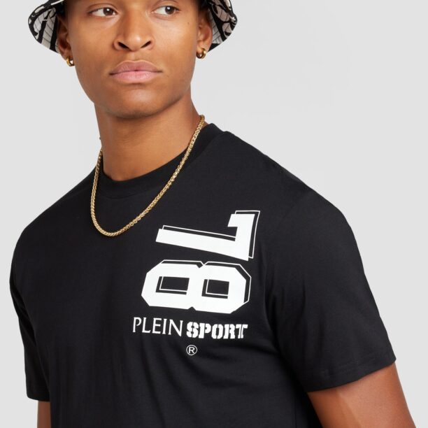 Plein Sport Tricou  gri grafit / negru / alb