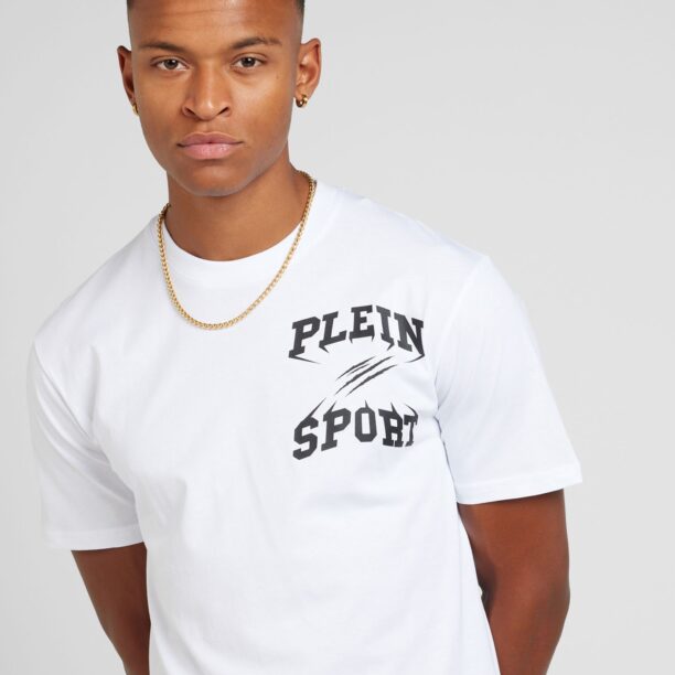 Plein Sport Tricou  negru / alb