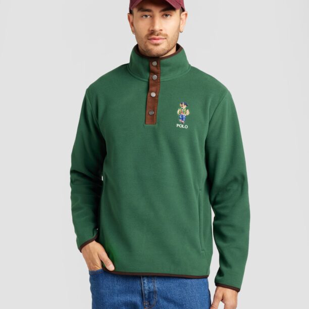 Polo Ralph Lauren Bluză de molton  bej / maro / verde / alb preţ