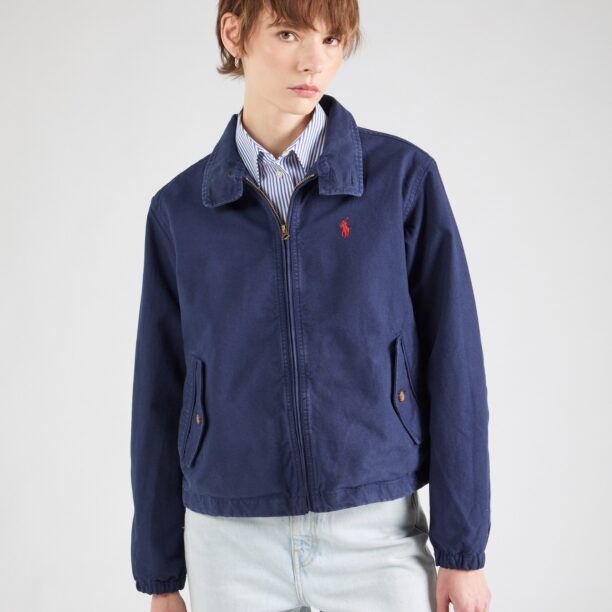 Polo Ralph Lauren Geacă de primăvară-toamnă 'WINDBREAKER'  bleumarin / roșu