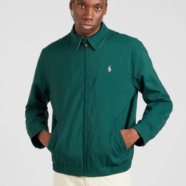 Polo Ralph Lauren Geacă de primăvară-toamnă  verde închis preţ