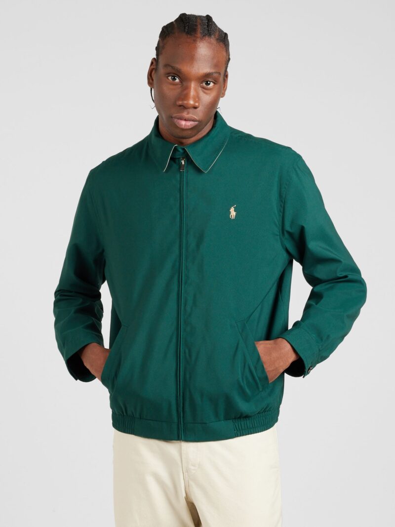 Polo Ralph Lauren Geacă de primăvară-toamnă  verde închis preţ