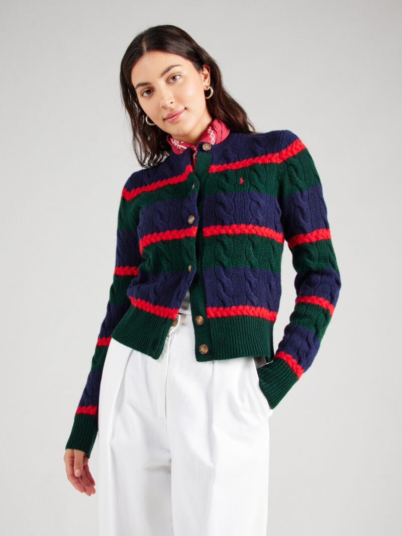 Polo Ralph Lauren Geacă tricotată  albastru / verde / roșu