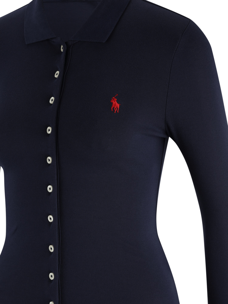 Polo Ralph Lauren Geacă tricotată  bleumarin / roșu preţ