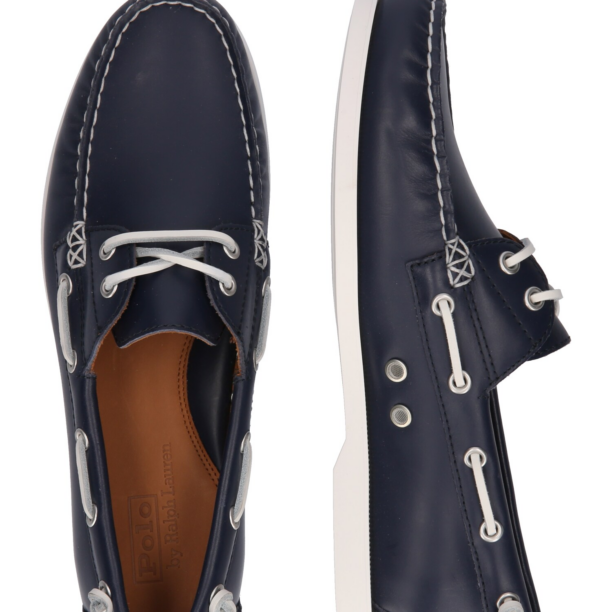 Polo Ralph Lauren Mocasini 'MERTON'  bleumarin / alb murdar