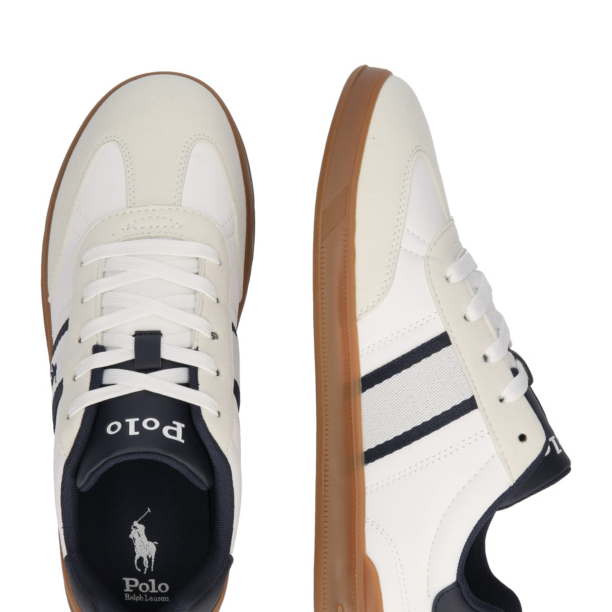 Polo Ralph Lauren Sneaker 'HERITAGE COURT III T-TOE'  bleumarin / alb / alb lână