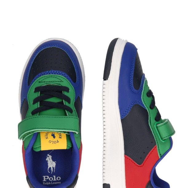 Polo Ralph Lauren Sneaker 'MASTERS COURT'  albastru / albastru marin / verde / roșu deschis