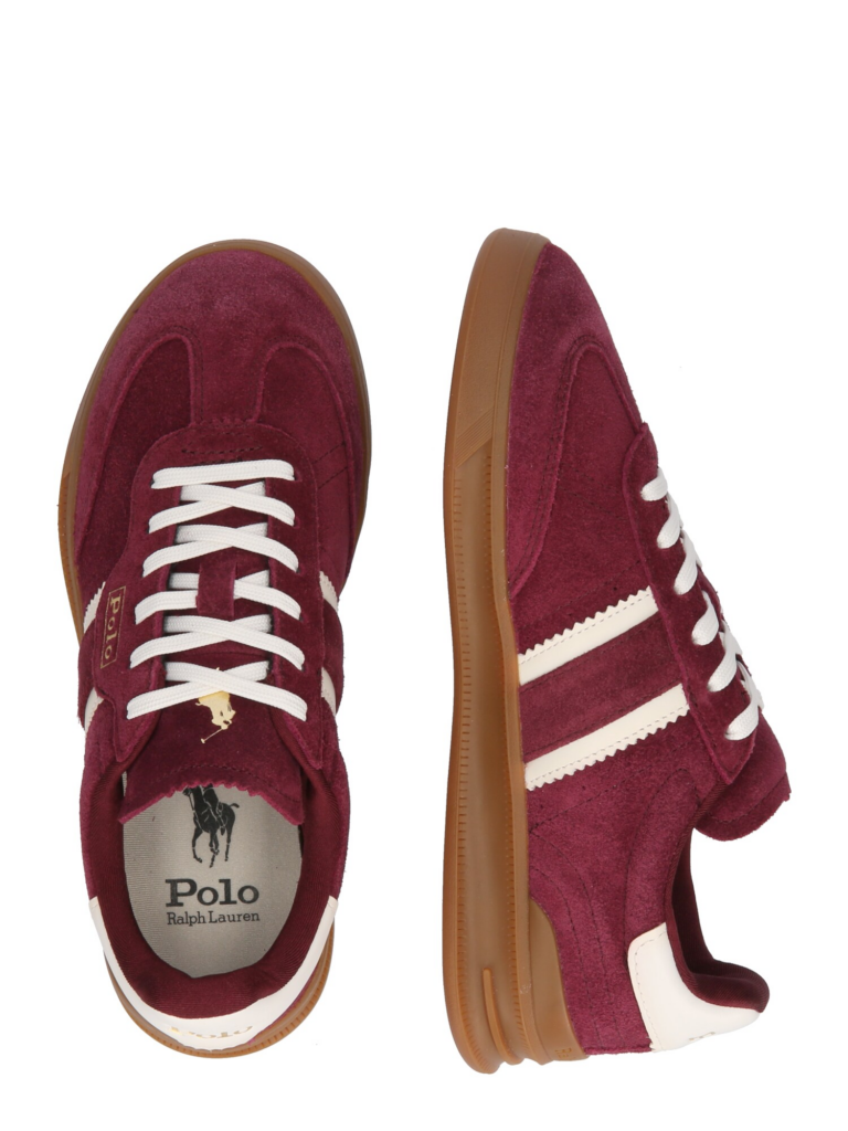 Polo Ralph Lauren Sneaker low 'AERA'  roșu vin / alb