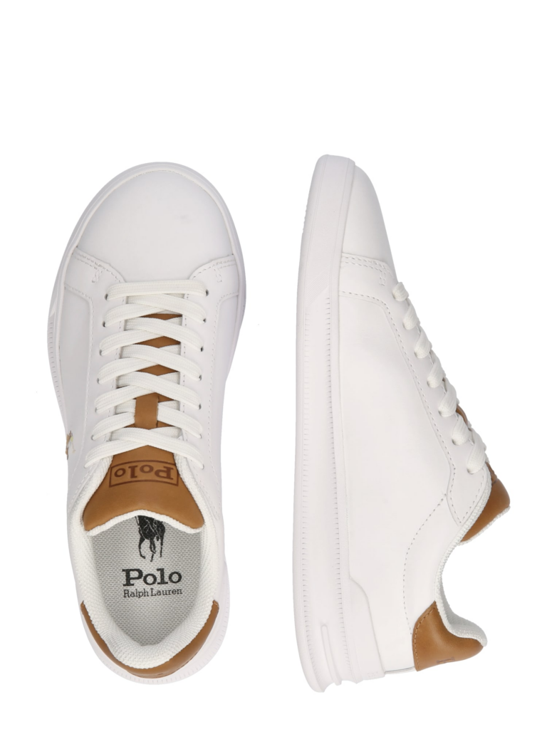 Polo Ralph Lauren Sneaker low 'HRT CT II'  maro caramel / alb