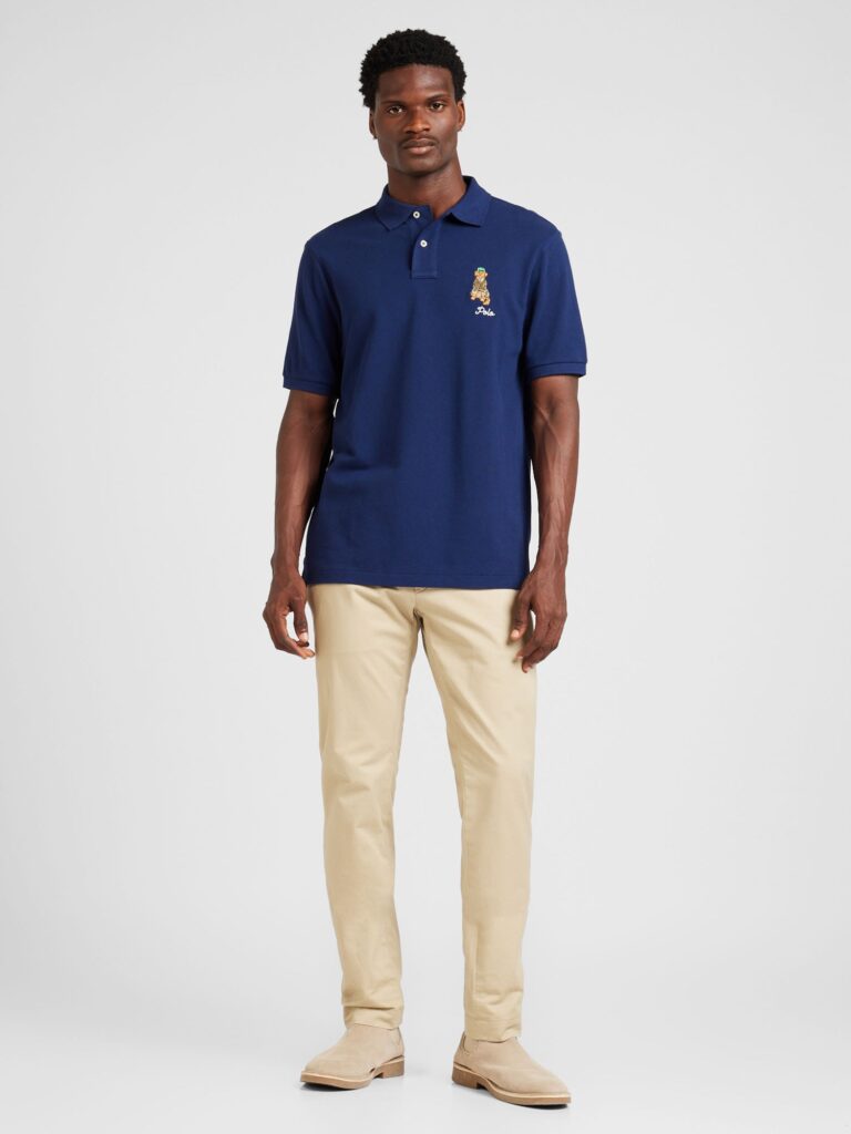 Cumpăra Polo Ralph Lauren Tricou  bleumarin / maro deschis