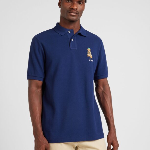 Polo Ralph Lauren Tricou  bleumarin / maro deschis