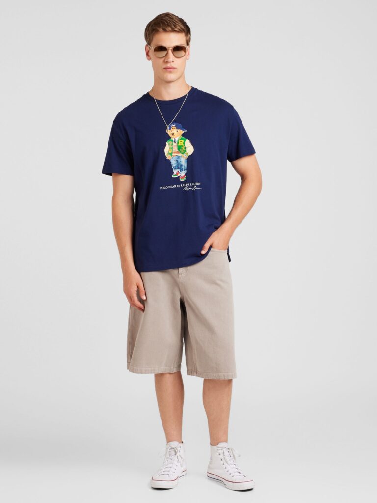 Polo Ralph Lauren Tricou  ecru / bleumarin / albastru deschis / verde preţ