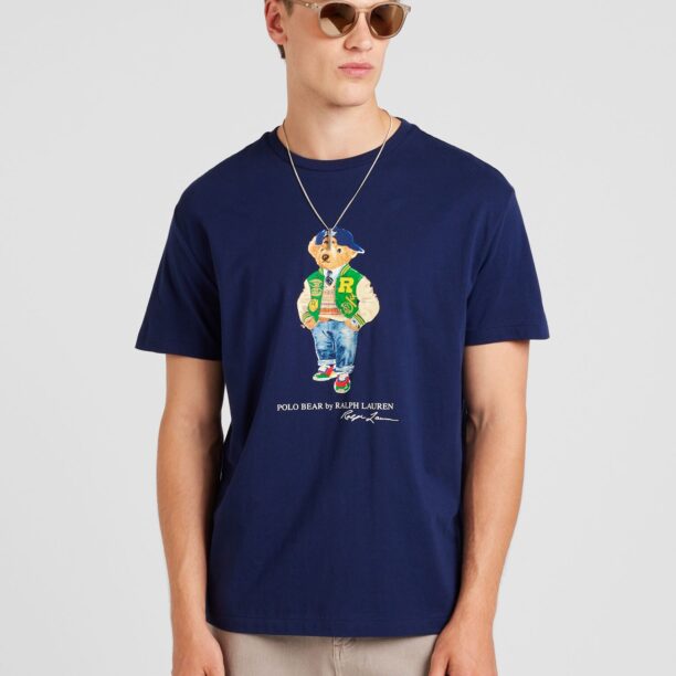 Preţ Polo Ralph Lauren Tricou  ecru / bleumarin / albastru deschis / verde