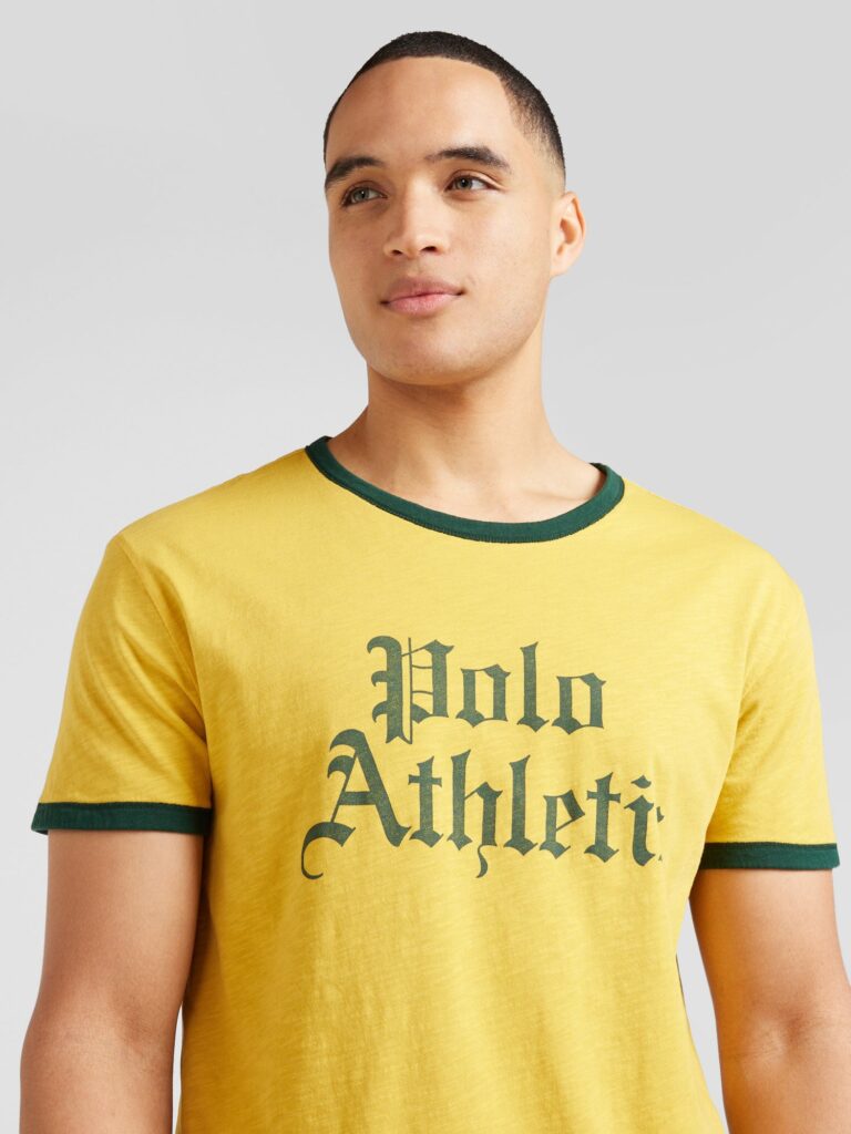 Preţ Polo Ralph Lauren Tricou  galben / verde pin / alb