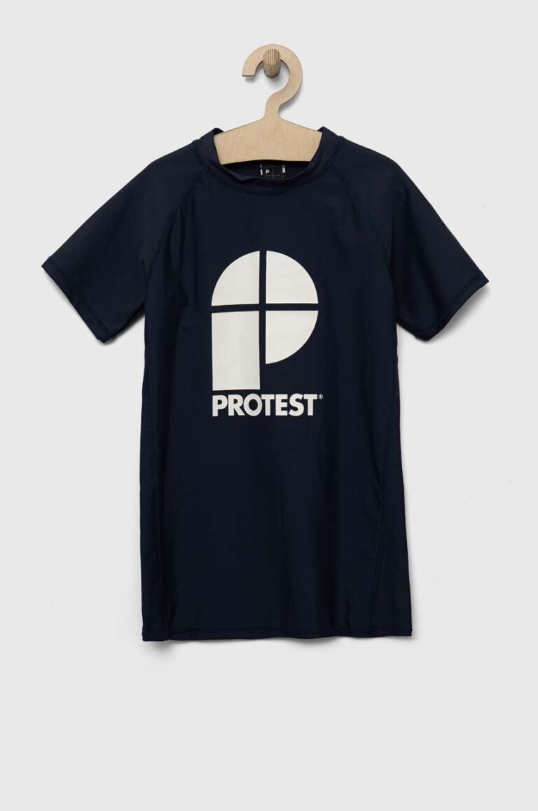 Protest tricou copii PRTBERENT JR culoarea albastru marin