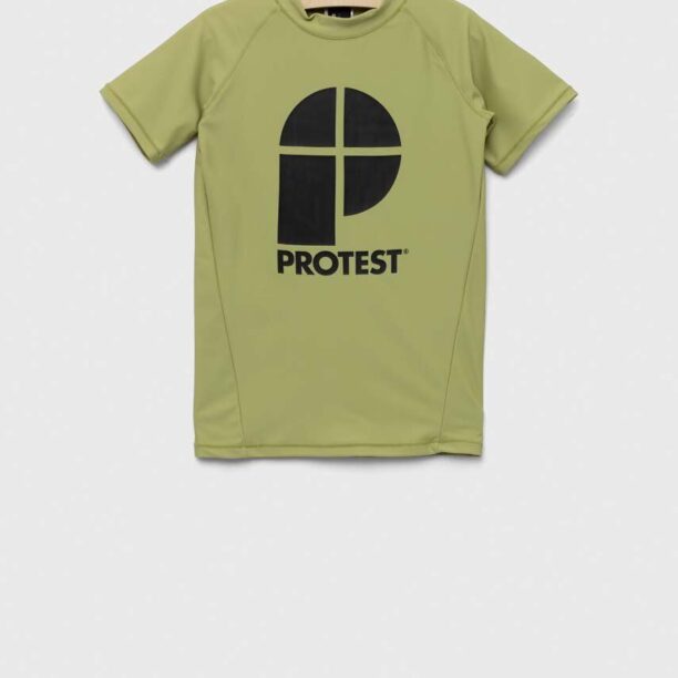 Protest tricou copii PRTBERENT JR culoarea verde