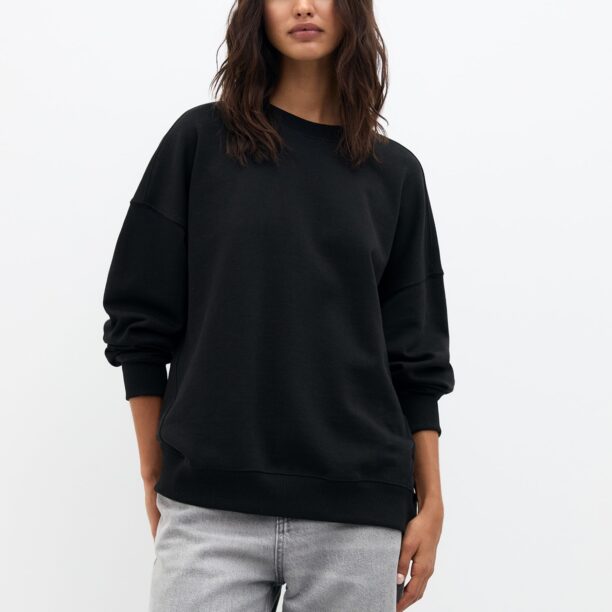 Pull&Bear Bluză de molton  negru