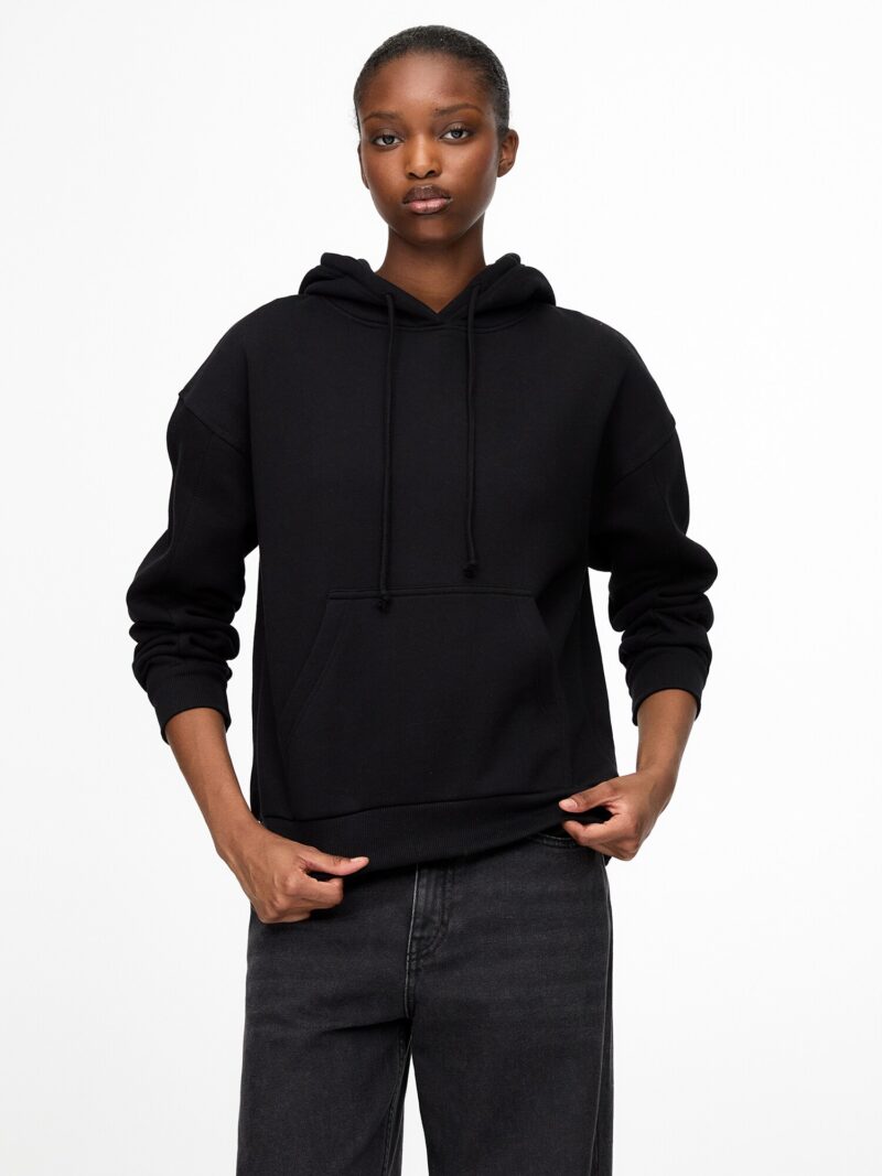 Pull&Bear Bluză de molton  negru